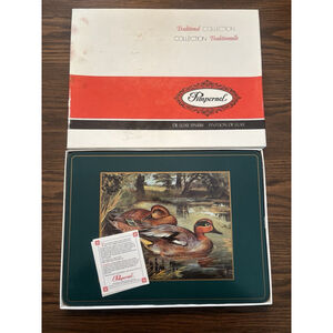 Pimpernel Set of 4 Duck Birds Cork Placemats England Green